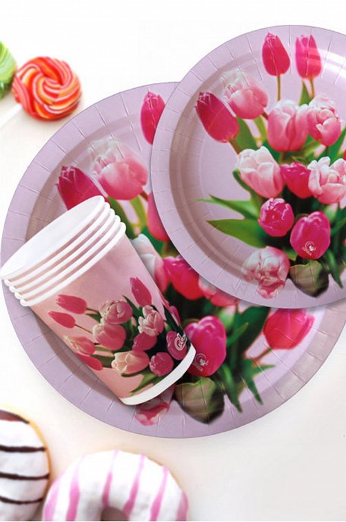 Набор бумажных тарелок 10 шт. Картония