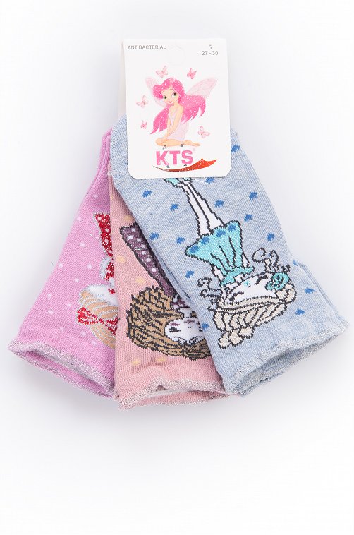Носки для девочки 3 пары Kts