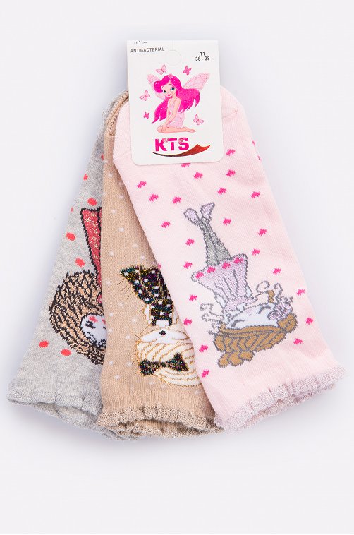 Носки для девочки 3 пары Kts