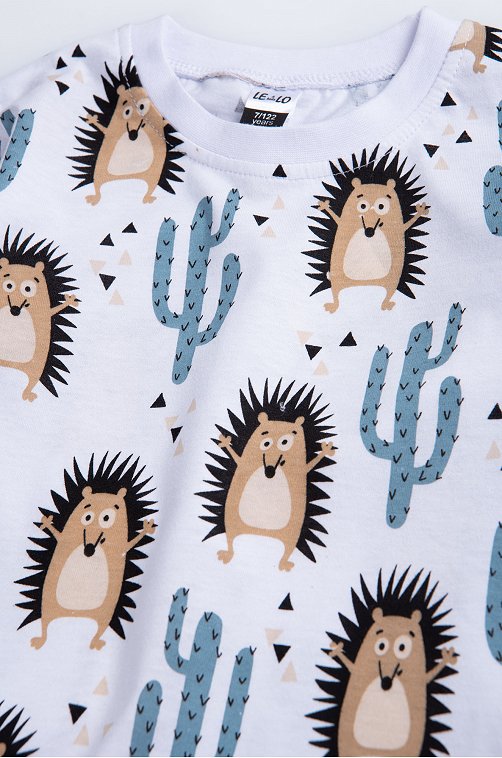 Хлопковая пижама для мальчика LE&LO