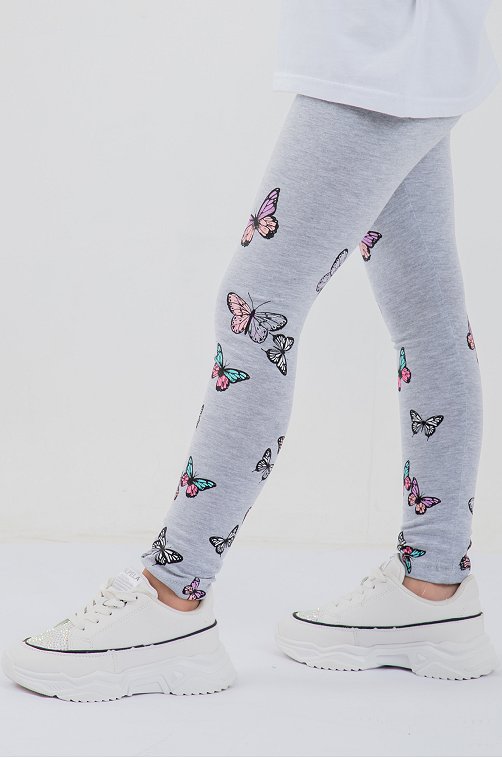 Лосины с лайкрой для девочки LE&LO