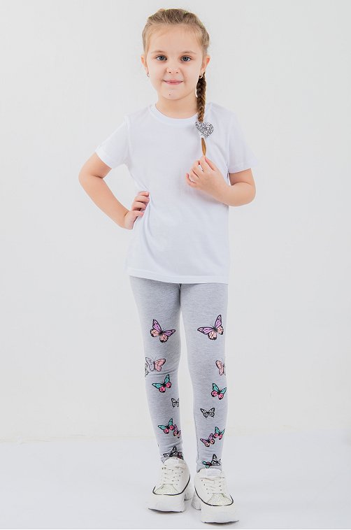 Лосины с лайкрой для девочки LE&LO