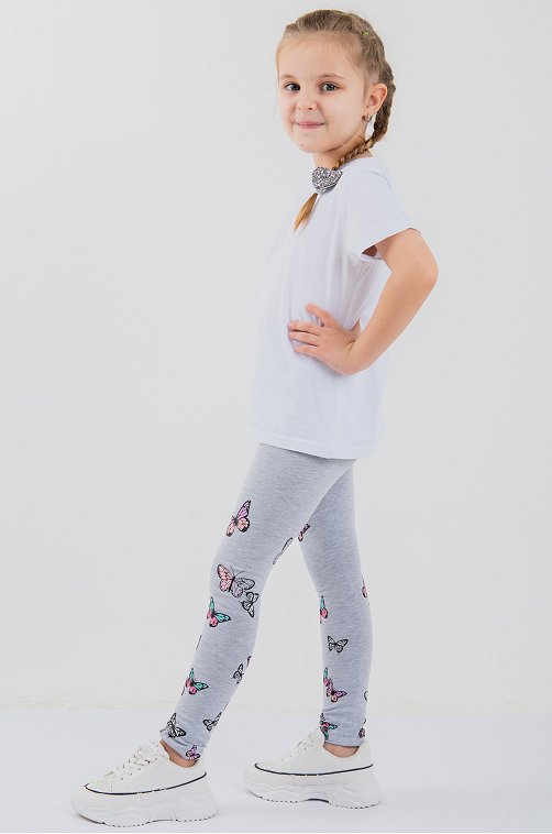 Лосины с лайкрой для девочки LE&LO