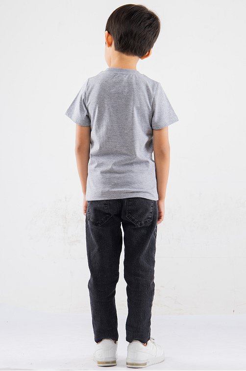 Хлопковая футболка для мальчика LE&LO
