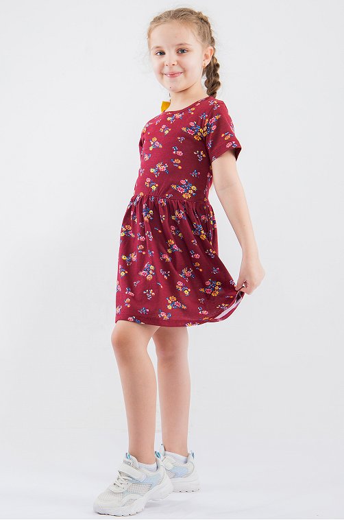 Летнее хлопковое платье для девочки LE&LO