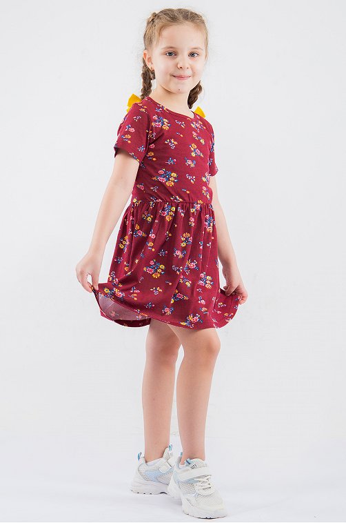 Летнее хлопковое платье для девочки LE&LO