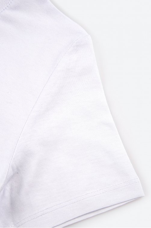 Хлопковая футболка для мальчика LE&LO