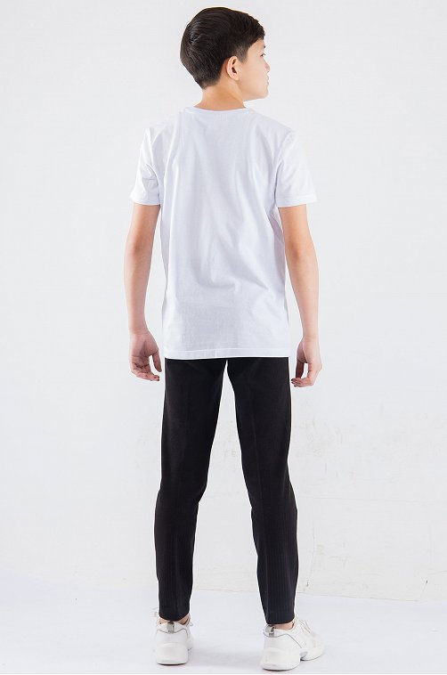 Хлопковая футболка для мальчика LE&LO