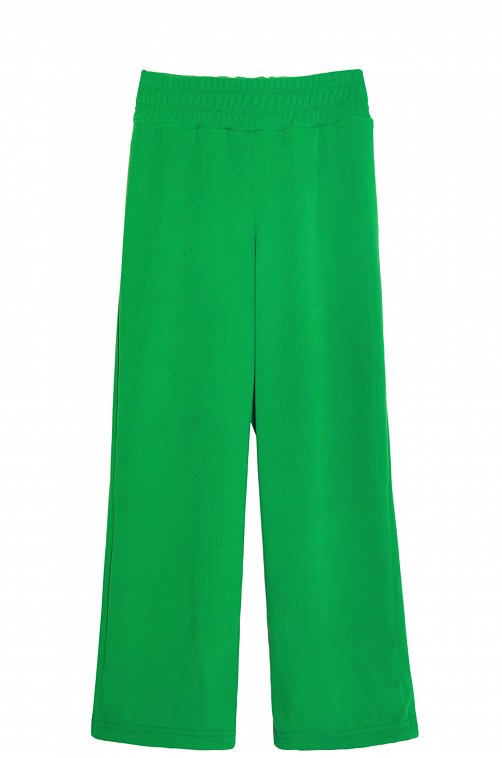 Брюки палаццо из ткани в рубчик лапша для девочки Lets Go