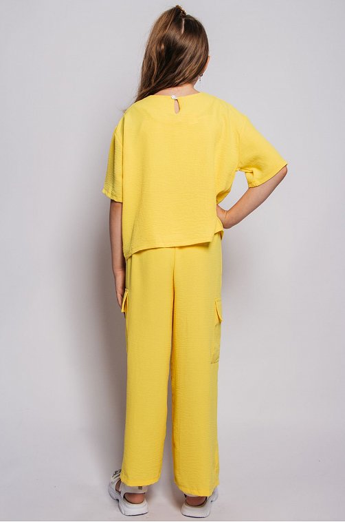 Костюм с брюками карго из ткани жатка Be Friends