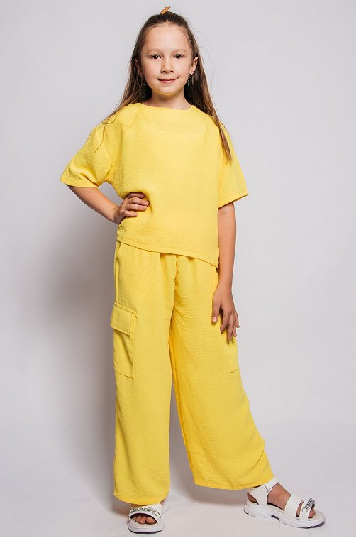 Костюм с брюками карго из ткани жатка Be Friends