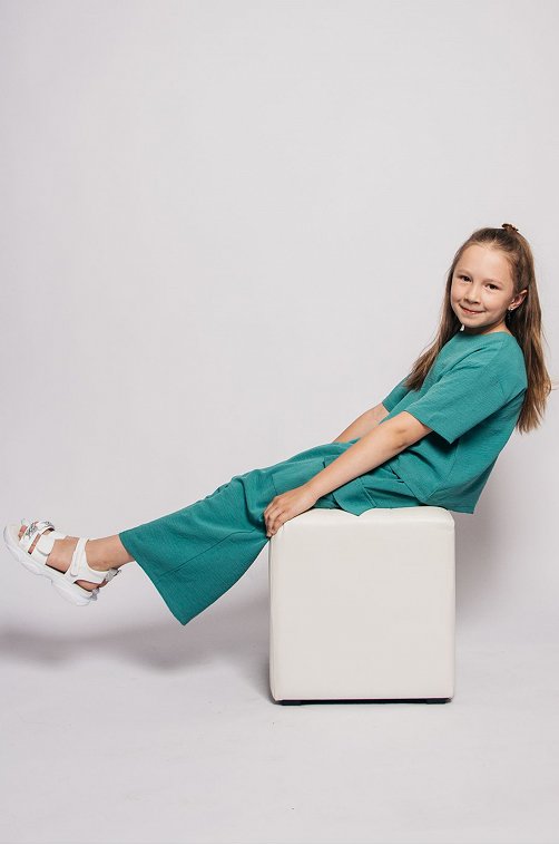 Костюм с брюками карго из ткани жатка Be Friends