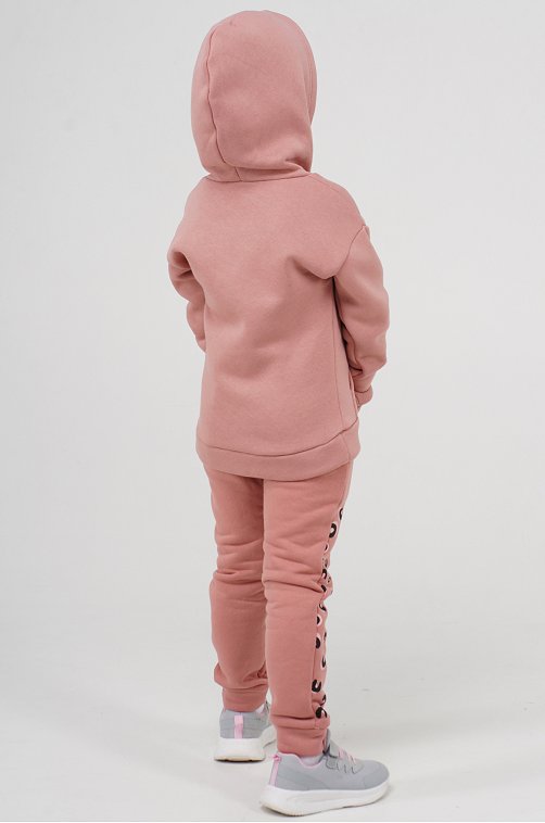 Теплая толстовка из футера трехнитки с начесом для девочки Lets Go