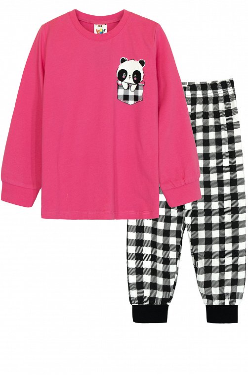 Хлопковая пижама для девочки Lets Go