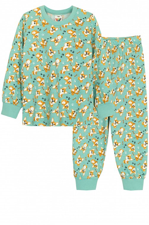 Хлопковая пижама для девочки Lets Go