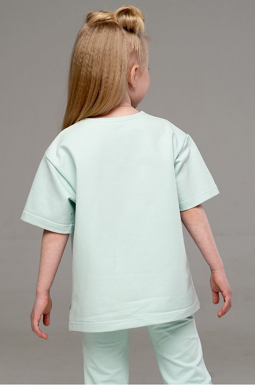 Костюм оверсайз из футера для девочки Looklie