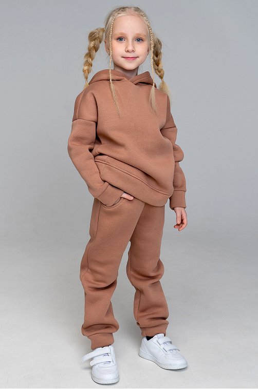 Теплый детский костюм из футера с начесом Looklie