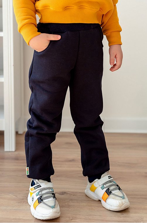 Теплые детские брюки из футера с начесом Looklie