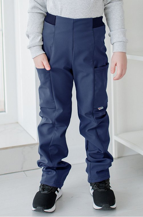 Теплые детские брюки из мембраны с флисом Looklie