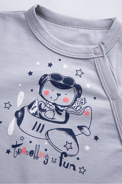 Хлопковое боди для мальчика Luneva