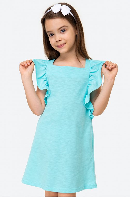 Летнее хлопковое платье для девочки Luneva