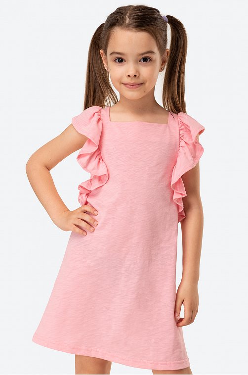 Летнее хлопковое платье для девочки Luneva