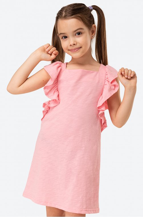 Летнее хлопковое платье для девочки Luneva