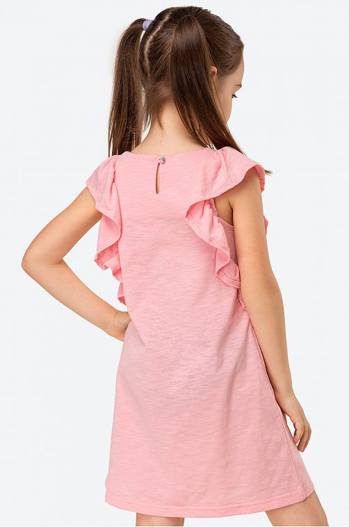 Летнее хлопковое платье для девочки Luneva