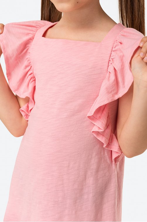 Летнее хлопковое платье для девочки Luneva