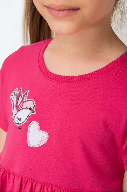 Летнее хлопковое платье для девочки Luneva