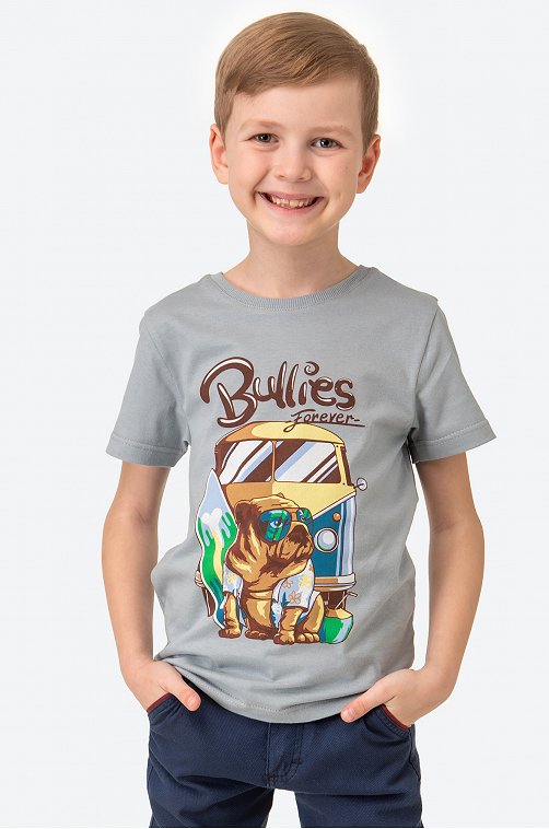 Хлопковая футболка для мальчика Luneva