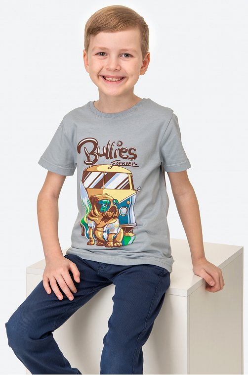 Хлопковая футболка для мальчика Luneva