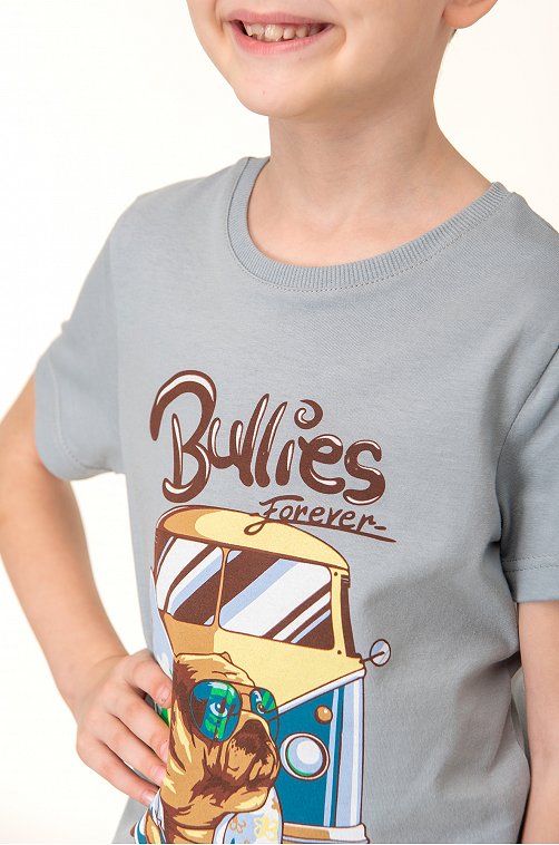 Хлопковая футболка для мальчика Luneva