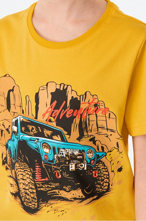 Хлопковая футболка для мальчика Luneva