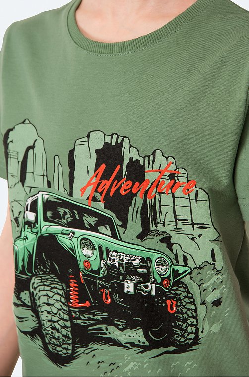 Хлопковая футболка для мальчика Luneva