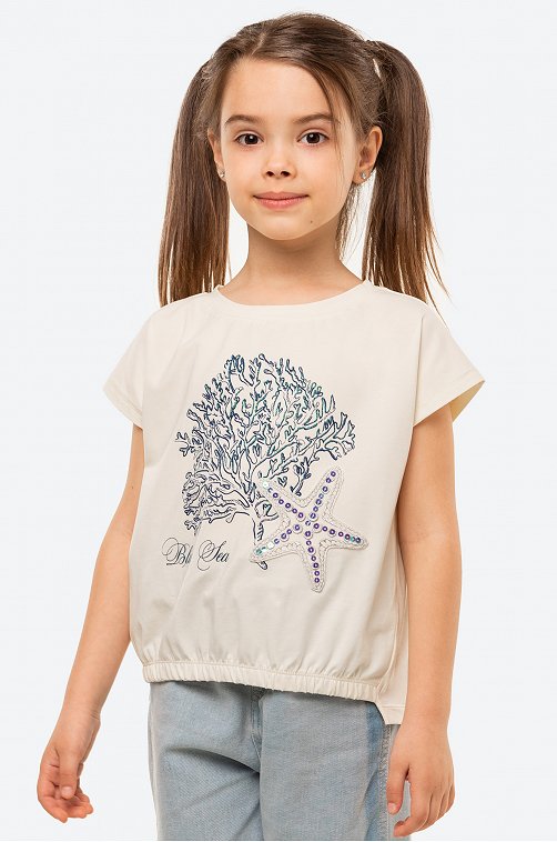 Футболка с лайкрой для девочки Luneva