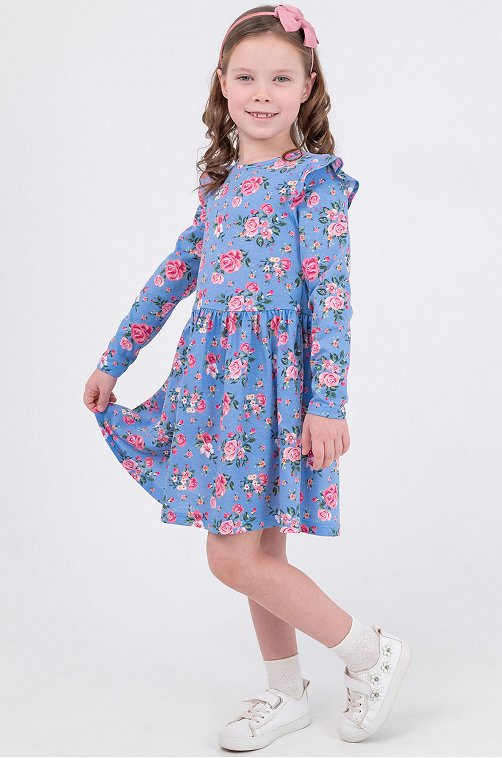 Хлопковое платье для девочки Luneva