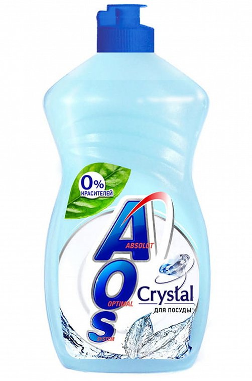 Средство для мытья посуды AOS Crystal 450 мл NEFIS