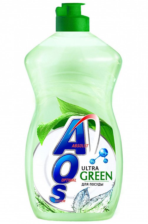 Средство для мытья посуды AOS Ultra Green 450 мл NEFIS