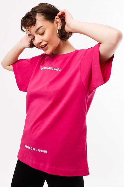 Футболка женская Mark Formelle 6601559 красный купить оптом в HappyWear.ru