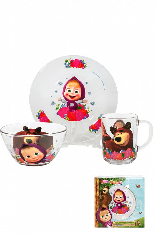 Набор детской посуды Маша и Медведь