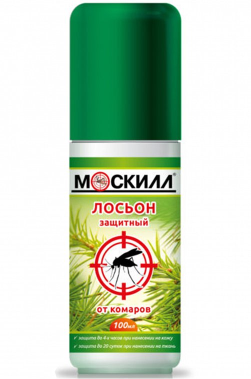 Лосьон - спрей для защиты от комаров 100 мл Москилл