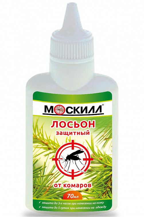 Лосьон для защиты от комаров 70 мл Москилл