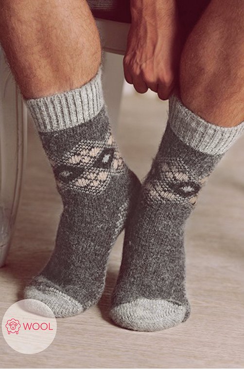 Мужские шерстяные носки Бабушкины носки