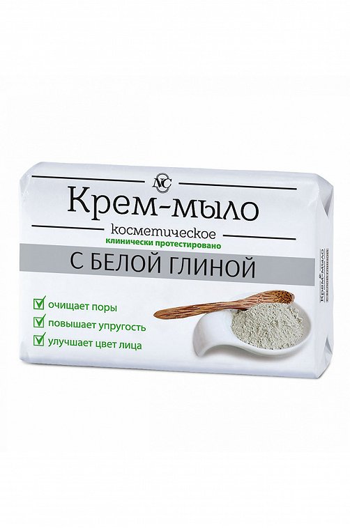 Крем-мыло косметическое с белой глиной 90 г НЕВСКАЯ КОСМЕТИКА