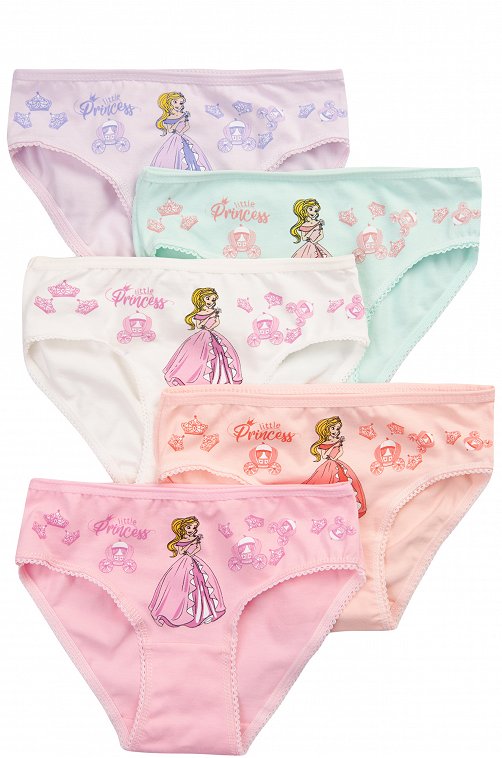 Трусики для девочки 5шт. Nicoletta 6613427 мультиколор купить оптом в HappyWear.ru