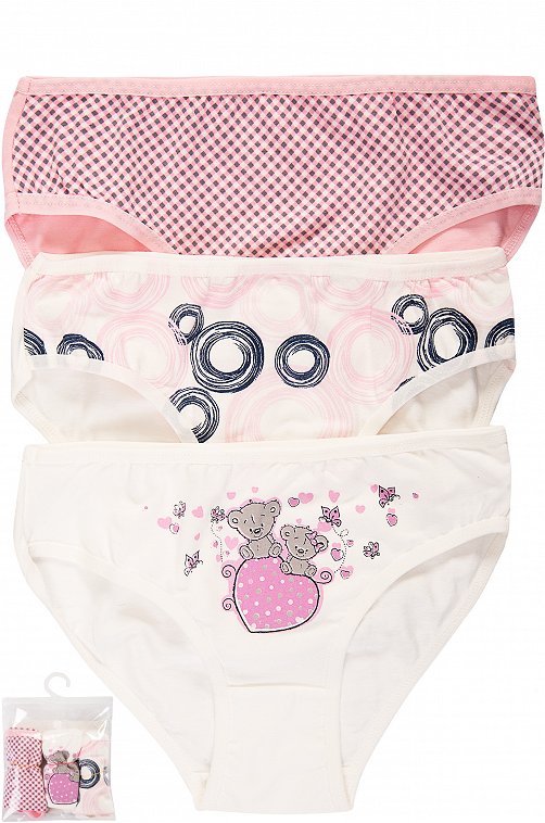 Трусы для девочки 3шт. Nicoletta