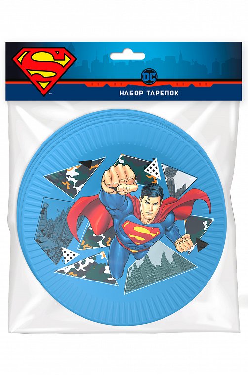 Тарелка бумажная Superman 6 шт. ND Play
