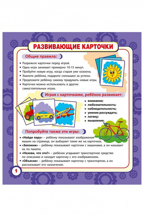 Развивающая книга с карточками 12 стр. ND Play