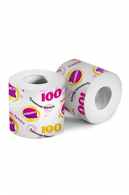 Туалетная бумага со втулкой Новинка 100 Новинка
